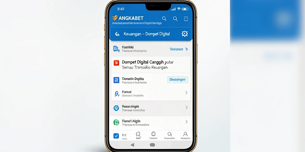 Antarmuka pengguna aplikasi ANGKABET yang intuitif dan mudah digunakan.