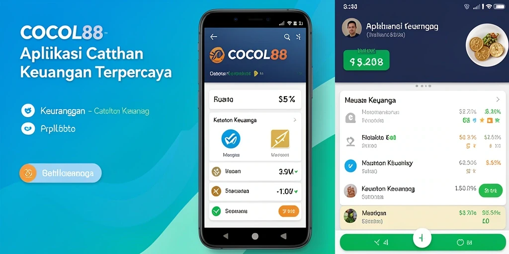 Tampilan antarmuka COCOL88 yang user-friendly untuk Catatan Keuangan.