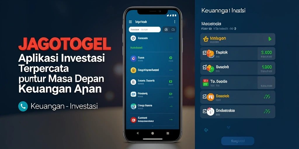 Screenshot antarmuka JAGOTOGEL menampilkan fitur Investasi yang canggih.
